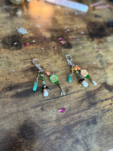 Load image into Gallery viewer, Acorn of Abundance Crystal Keychain — Aventurine, Fluorite, Amazonite & Acorn Charm