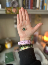 Load image into Gallery viewer, Emerald Heart Sigil - Emerald & Sterling Silver Necklace