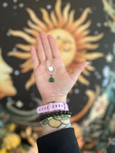 Load image into Gallery viewer, Familiar of the Emerald Moon - Emerald & Sterling Silver Cat Necklace