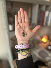 Load image into Gallery viewer, Serpent of the Green Flame - Emerald & Copper Amulet Necklace