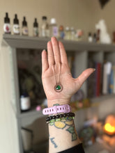 Load image into Gallery viewer, Verdant Spiral Amulet - Copper & Emerald Wire Wrapped Amulet