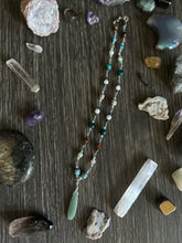 Load image into Gallery viewer, Green Aventurine Crystal beaded necklace