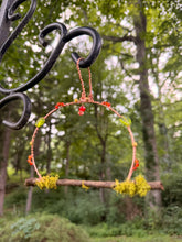 Load image into Gallery viewer, The Ember Garden Hummingbird Swing | Handmade Copper Wire Garden Decor
