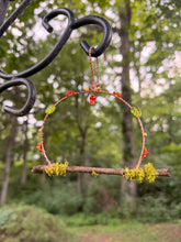 Load image into Gallery viewer, The Ember Garden Hummingbird Swing | Handmade Copper Wire Garden Decor
