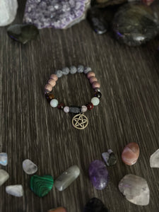 4 of Pentacles Crystal Bracelet