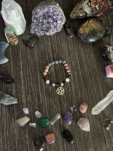 4 of Pentacles Crystal Bracelet