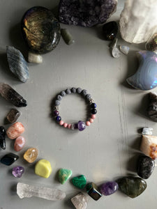 Amethyst Mushroom Fairy Bracelet