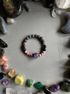 Amethyst Mushroom Fairy Bracelet