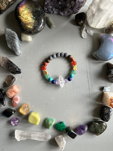 Earthen Rainbow Crystal Bracelet