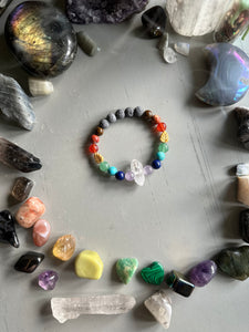 Earthen Rainbow Crystal Bracelet