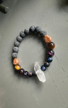 Load image into Gallery viewer, Tigers Eye &amp; Quartz Bracelet
