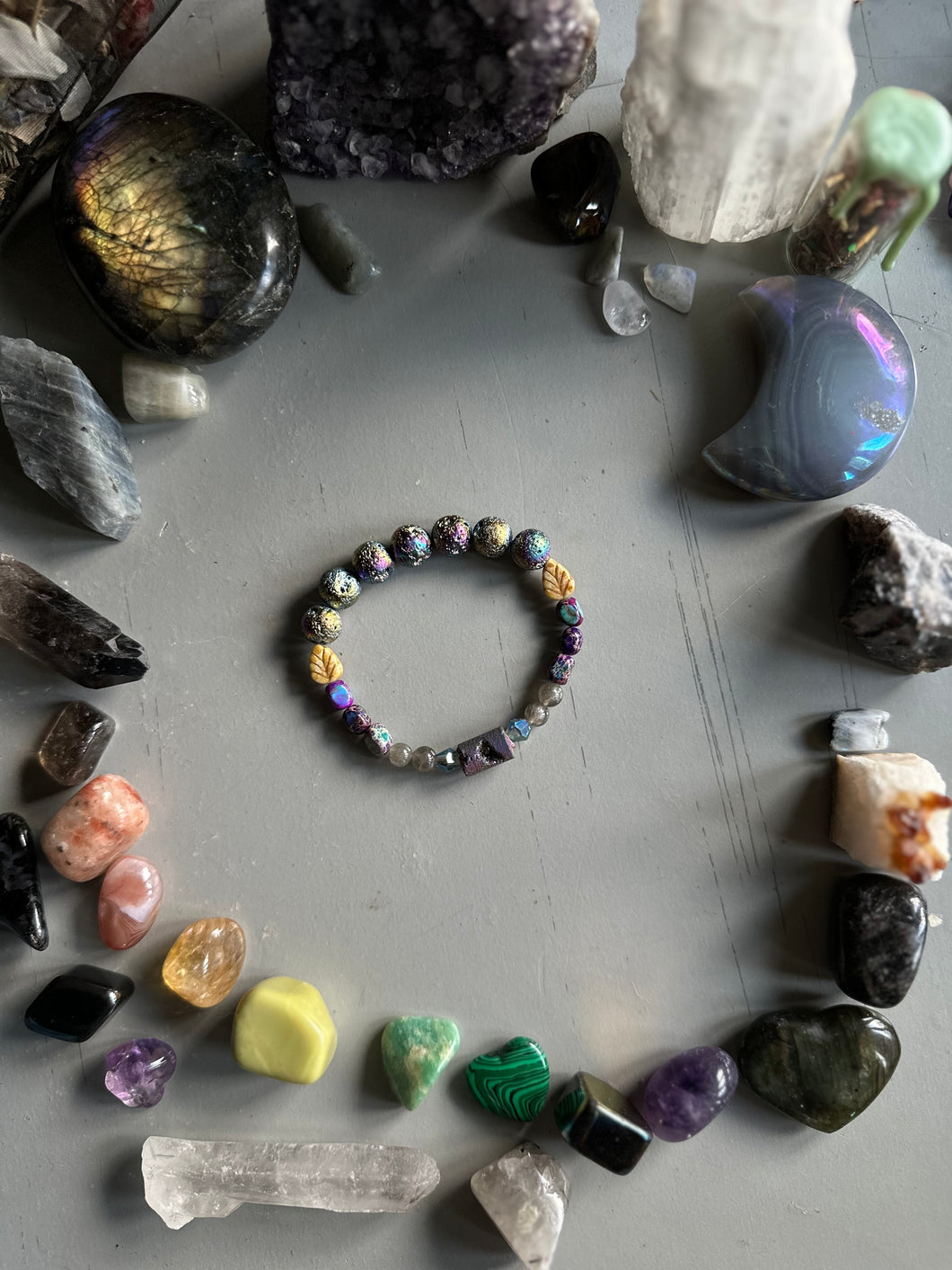 Druzy Agate Fairy Garden Bracelet