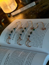 Load image into Gallery viewer, Galaxy Moon Reading Charm Bookmark
