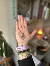 Load image into Gallery viewer, Serpent of the Green Flame - Emerald &amp; Copper Amulet Necklace
