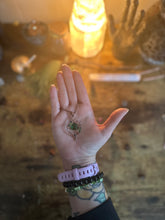 Load image into Gallery viewer, Forest Witch's Ward - Copper &amp; Emerald Wire Wrapped Amulet Necklace
