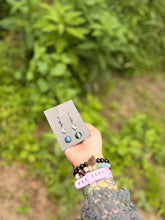 Load image into Gallery viewer, The Magician’s Drops — Labradorite, Rainbow Glass &amp; Hematite Earrings
