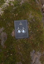 Load image into Gallery viewer, Whisper Rings — Clear Quartz &amp; Sterling Silver Earrings

