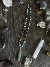 Load image into Gallery viewer, Green Aventurine Crystal beaded necklace
