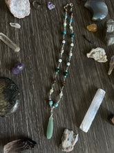 Load image into Gallery viewer, Green Aventurine Crystal beaded necklace
