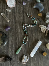 Load image into Gallery viewer, Green Aventurine Crystal beaded necklace
