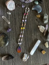 Load image into Gallery viewer, Sunset Crystal Beaded Chain Necklace
