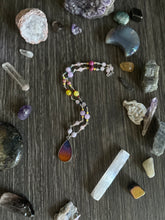 Load image into Gallery viewer, Sunset Crystal Beaded Chain Necklace
